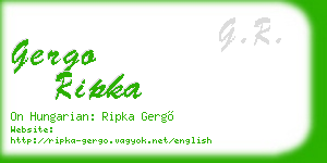 gergo ripka business card